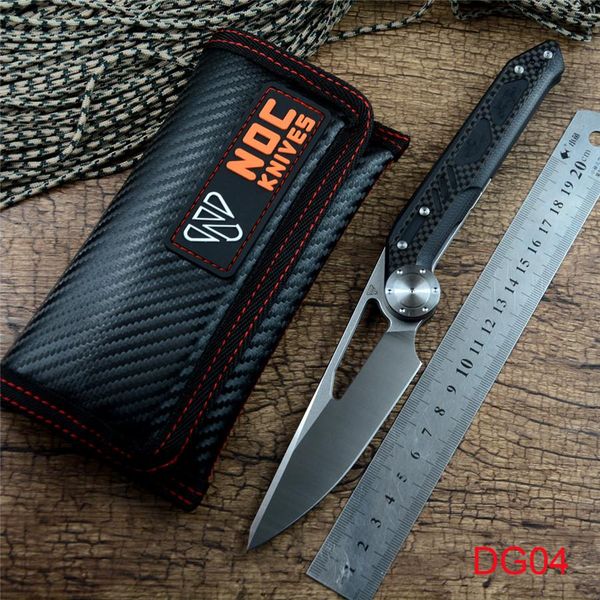 NOC DG04 folding chef knife 440C blade carbon fiber handle ceramic ball bearing washer outdoor camping hunting knife with pocket clip
NOC DG04 folding chef knife 440C blade carbon fiber handle ceramic ball bearing washer outdoor camping hunting knife with pocket clip