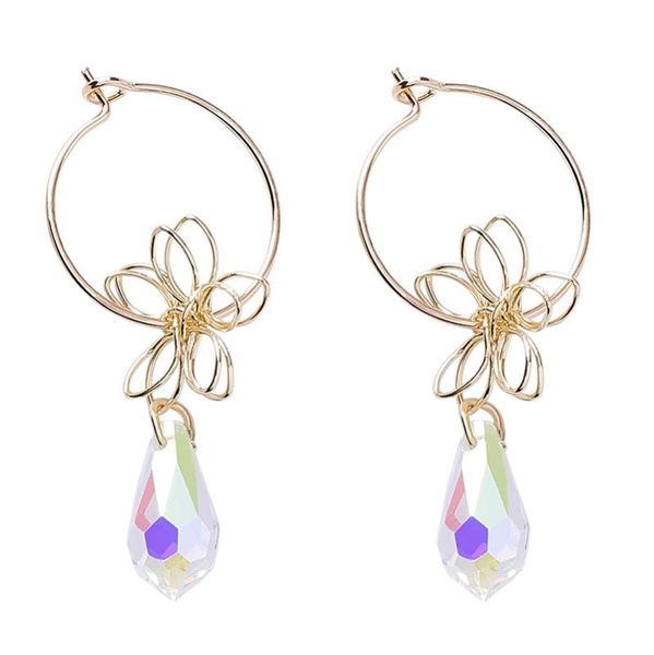 women simulated pearl flower long tassel hook retro chandelier crystal circle earring gift crystal hoop earrings, Golden
women simulated pearl flower long tassel hook retro chandelier crystal circle earring gift crystal hoop earrings, Golden