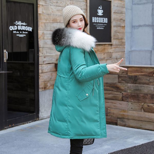 2020 parka winter jacket women coat big fur collar hooded parkas cotton padded overcoat thicken warm jackets outwear plus size, Black
2020 parka winter jacket women coat big fur collar hooded parkas cotton padded overcoat thicken warm jackets outwear plus size, Black