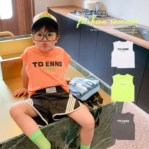 children's cotton sleeveless t-shirt fashionable summer thin baby children's middle and vest t-shirt vest large children, Blue
children's cotton sleeveless t-shirt fashionable summer thin baby children's middle and vest t-shirt vest large children, Blue