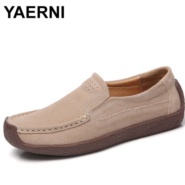 yaerni women split leather shoes woman lace-up zapatos mujer suede leather lady moccasins spring woman loafers shoes, Black
yaerni women split leather shoes woman lace-up zapatos mujer suede leather lady moccasins spring woman loafers shoes, Black