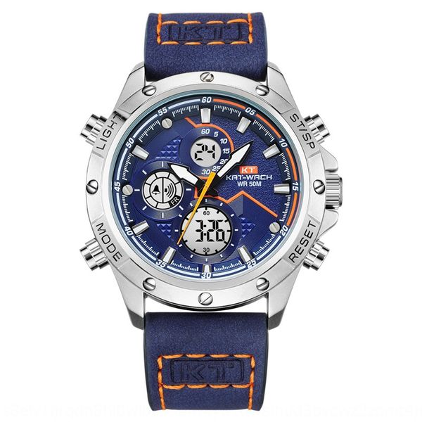 kt cutu 2020 new men's electronic quartz fashion multifunctional sports electronic watch student waterproof quartz watch 1805, Blue
kt cutu 2020 new men's electronic quartz fashion multifunctional sports electronic watch student waterproof quartz watch 1805, Blue