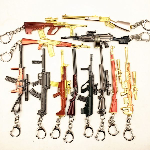game pubg upgraded gold version cosplay gum model keychain metal alloy key ring key holder 12cm for souvenir gifts, Silver
game pubg upgraded gold version cosplay gum model keychain metal alloy key ring key holder 12cm for souvenir gifts, Silver