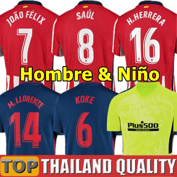 thai 20 21 joão félix atletico soccer jerseys madrid joao felix morata koke saul football shirt set diego costa men kids kit uniform, Black;yellow
thai 20 21 joão félix atletico soccer jerseys madrid joao felix morata koke saul football shirt set diego costa men kids kit uniform, Black;yellow