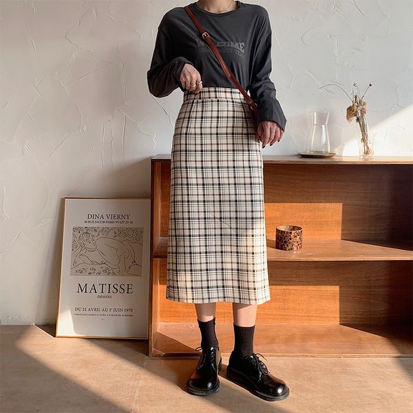2020 spring new korean style fashionable women's plaid a- line plaid skirt high waist elegant commuting a- line dress skirt h2061, Black
2020 spring new korean style fashionable women's plaid a- line plaid skirt high waist elegant commuting a- line dress skirt h2061, Black