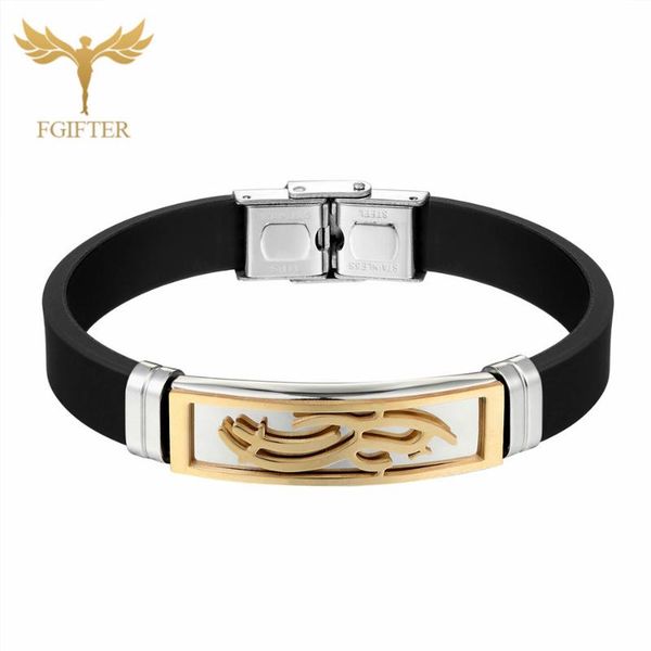 fashion golden stainless steel silicone bracelet punk style scorpion bracelet men's women's jewelry, Black
fashion golden stainless steel silicone bracelet punk style scorpion bracelet men's women's jewelry, Black