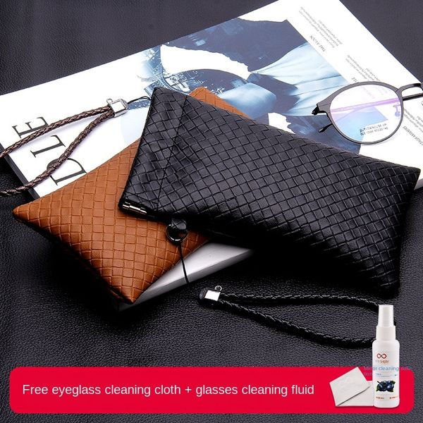 anti-pressure portable storage myopia eyes men's simple leather storage bag sunglasses automatic closed sunglasses bag, Blue
anti-pressure portable storage myopia eyes men's simple leather storage bag sunglasses automatic closed sunglasses bag, Blue