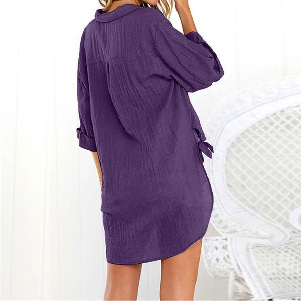 new women blouses autumn loose button long sleeve long shirt dress blouse plus size casual solid cotton tunic long blusas, White
new women blouses autumn loose button long sleeve long shirt dress blouse plus size casual solid cotton tunic long blusas, White