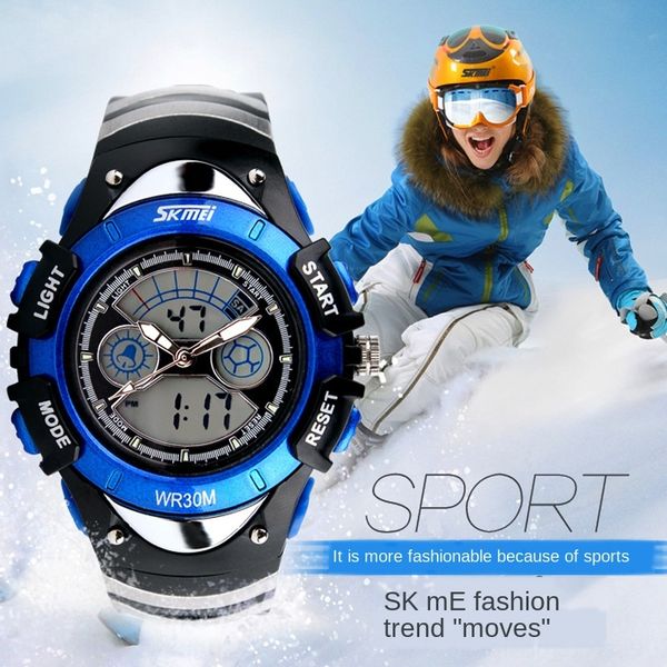 cc6de fashion personalized multifunctional electronic waterproof electronic dual-time children's watch diving watch for male and female, Blue
cc6de fashion personalized multifunctional electronic waterproof electronic dual-time children's watch diving watch for male and female, Blue