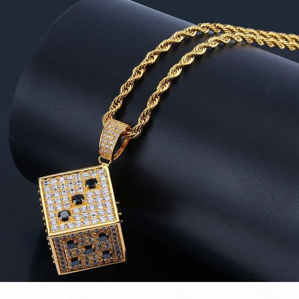ice out hiphop dice pendant necklace for men 18k gold plated hip hop zirconia necklaces fashion european and american jewelry, Silver
ice out hiphop dice pendant necklace for men 18k gold plated hip hop zirconia necklaces fashion european and american jewelry, Silver