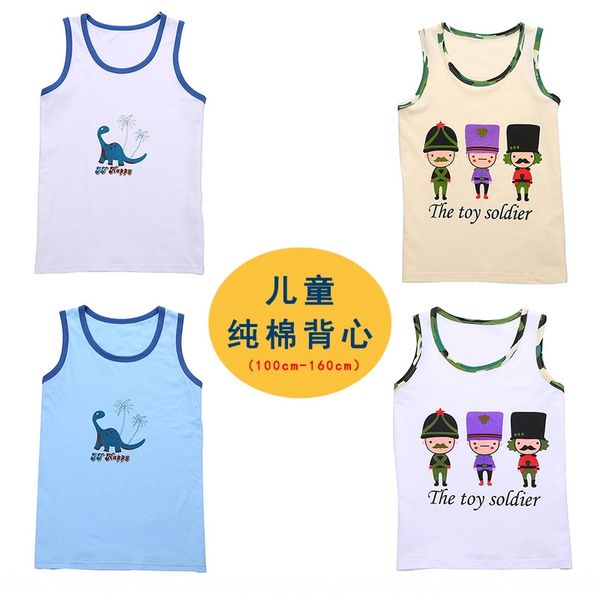 gwxdm summer children's cotton vest boys and girls sleeveless medium and large children cartoon printed suspenders breathable camisole, Blue
gwxdm summer children's cotton vest boys and girls sleeveless medium and large children cartoon printed suspenders breathable camisole, Blue