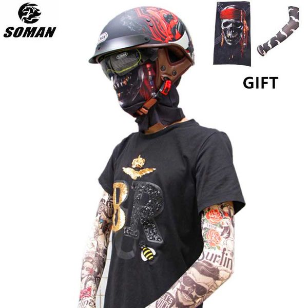 motorcycle cool half casco de moto dot vintage helmet half face with face mask and sleeves capacete anti glare moto helmet
motorcycle cool half casco de moto dot vintage helmet half face with face mask and sleeves capacete anti glare moto helmet