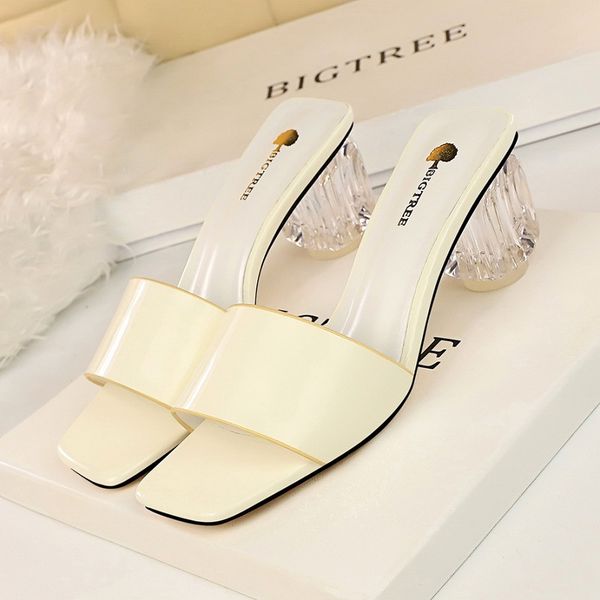 summer women high heels slippers transparent block heel sandals open toe ladies slides square toe shoes black red yellow cs08
summer women high heels slippers transparent block heel sandals open toe ladies slides square toe shoes black red yellow cs08