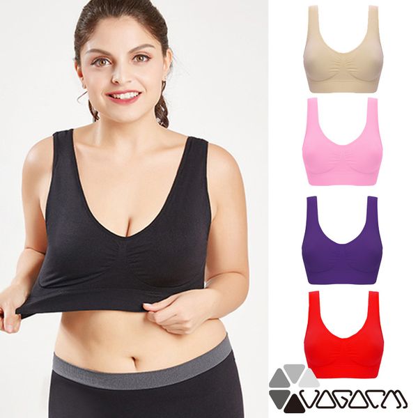 plus size s to 6xl women sports bra double-layer seamless vest adjustment underwear padded crop gym fitness push up yoga bra, White;black
plus size s to 6xl women sports bra double-layer seamless vest adjustment underwear padded crop gym fitness push up yoga bra, White;black