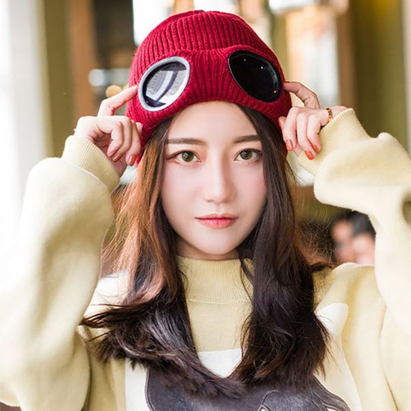 new sports hiking ski cap wool knitted goggles thermal heat keeper ear snow cold protector warm autumn winter sports cap, Black;white
new sports hiking ski cap wool knitted goggles thermal heat keeper ear snow cold protector warm autumn winter sports cap, Black;white