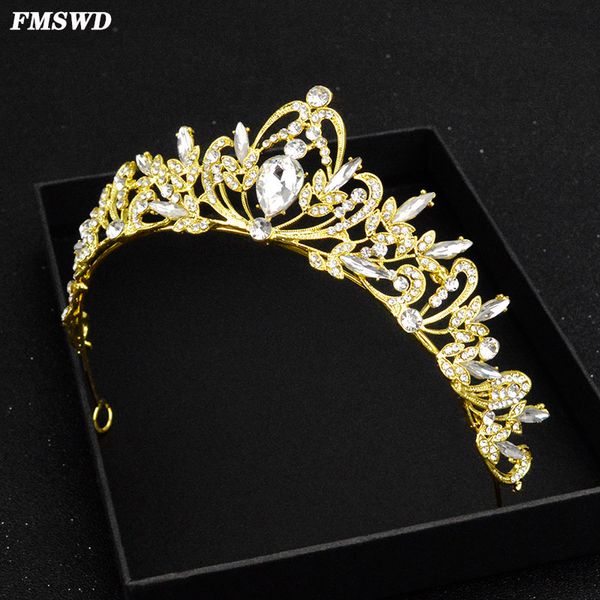 fmswd fashion wedding rhinestone gold color crown princess head jewelry hair accessories handmade bridal crystal headdress hg181, Golden;silver
fmswd fashion wedding rhinestone gold color crown princess head jewelry hair accessories handmade bridal crystal headdress hg181, Golden;silver