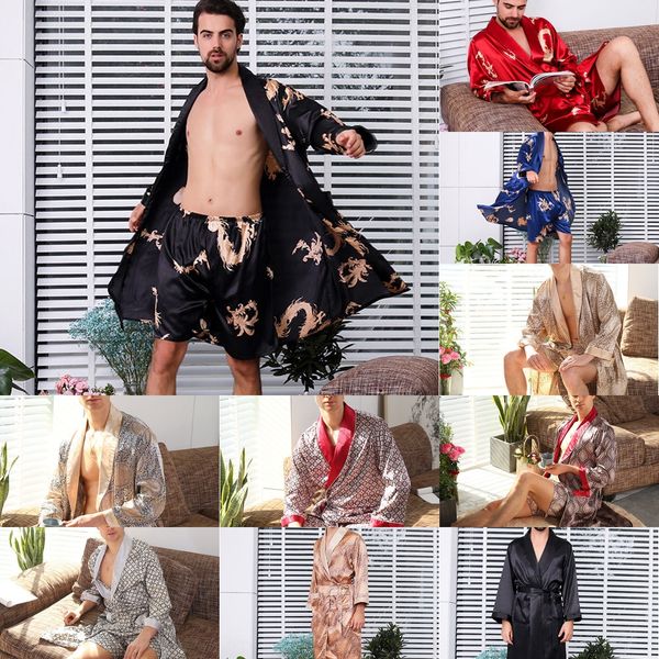 extra large men's ice silk nightgown thin plus plus size fat silk bathrobe pajamas pajamas fat man loose dragon robe bathrobe, Black;brown
extra large men's ice silk nightgown thin plus plus size fat silk bathrobe pajamas pajamas fat man loose dragon robe bathrobe, Black;brown