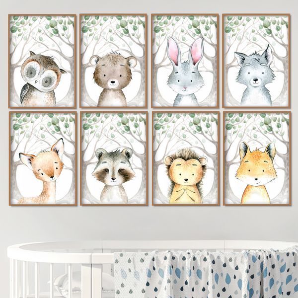 fox rabbit deer cartoon woodland animals wall art canvas painting nordic posters and prints wall pictures for kids room decor
fox rabbit deer cartoon woodland animals wall art canvas painting nordic posters and prints wall pictures for kids room decor