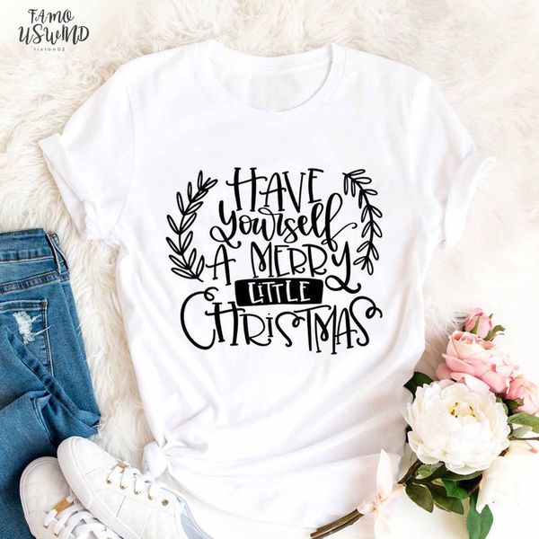 have yourself a merry little christmas t shirt vintage festival tshirt casual graphic womens tees female clothes, White
have yourself a merry little christmas t shirt vintage festival tshirt casual graphic womens tees female clothes, White