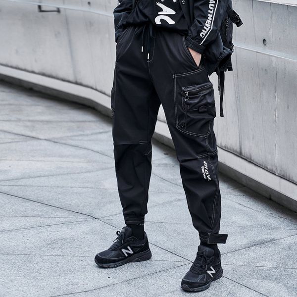 hip hop men pants multi-pocket elastic waist 2020 autumn harem pant street punk hip hop casual trousers joggers male cargo pants, Black
hip hop men pants multi-pocket elastic waist 2020 autumn harem pant street punk hip hop casual trousers joggers male cargo pants, Black