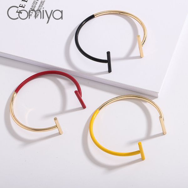 comiya gold color open arm bracelets & bangles for women geometric korean mujer acrylic charms bangle wholesale feminino jewelry, Black
comiya gold color open arm bracelets & bangles for women geometric korean mujer acrylic charms bangle wholesale feminino jewelry, Black