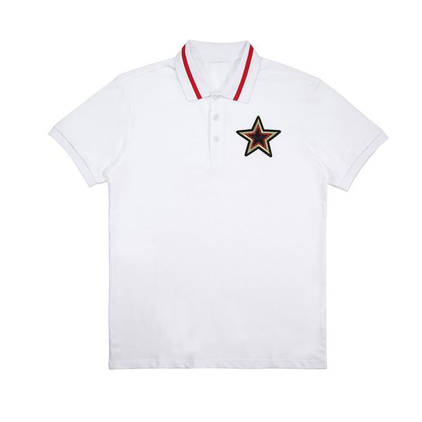 summer new 2020 designer striped polo shirt t-shirt star flower embroidery men's high street fashion polo t-shirt tennis shirt #b027, White;black
summer new 2020 designer striped polo shirt t-shirt star flower embroidery men's high street fashion polo t-shirt tennis shirt #b027, White;black