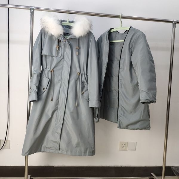 ihy42 winter new korean style women's long slim fit customer service liner detachable zipper large fur collar jacket down jacketcoat do, Black
ihy42 winter new korean style women's long slim fit customer service liner detachable zipper large fur collar jacket down jacketcoat do, Black