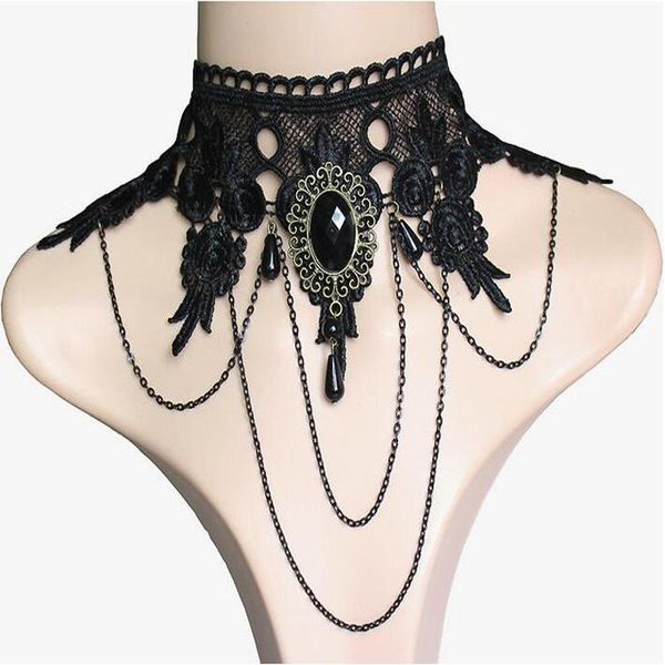 новые женщины черный gemstone широкий lace готическая чокеры ожерелья год сбора винограда цепи кисточкой bib воротник ожерелье lx, Golden;silver
новые женщины черный gemstone широкий lace готическая чокеры ожерелья год сбора винограда цепи кисточкой bib воротник ожерелье lx, Golden;silver