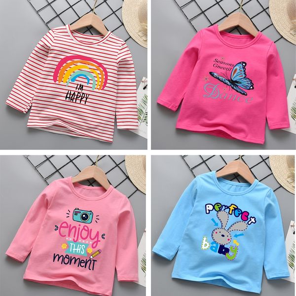 children's long-sleeved coat t- baby cartoon girl's t-shirt girl's base shirt autumn pure cotton top, Blue
children's long-sleeved coat t- baby cartoon girl's t-shirt girl's base shirt autumn pure cotton top, Blue