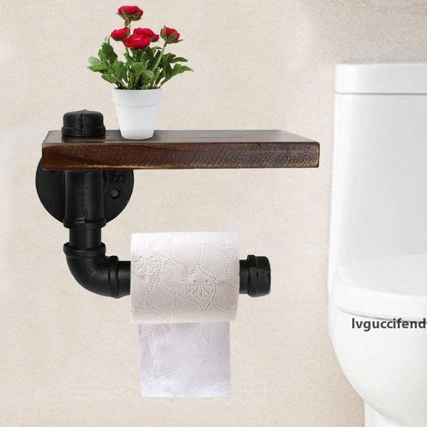retro iron toilet paper holder bathroom l roll paper tissue hanging rack wooden shelf t200425
retro iron toilet paper holder bathroom l roll paper tissue hanging rack wooden shelf t200425