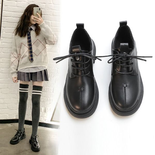 small leather shoes women 2020 spring new wild work black british college style tie korean style single shoes women flat bottom
small leather shoes women 2020 spring new wild work black british college style tie korean style single shoes women flat bottom