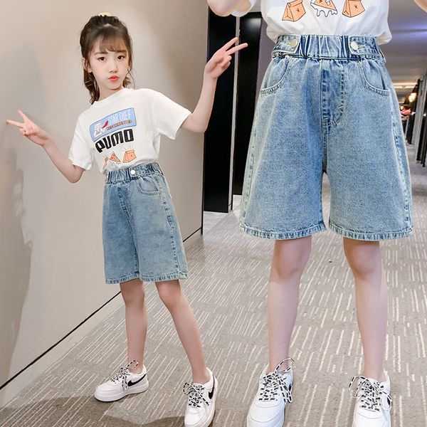 6hcwb girls' denim 2020 outdoor five-ged thin all-match children's shorts western-style wide leg shorts wide leg pants girls, Blue
6hcwb girls' denim 2020 outdoor five-ged thin all-match children's shorts western-style wide leg shorts wide leg pants girls, Blue