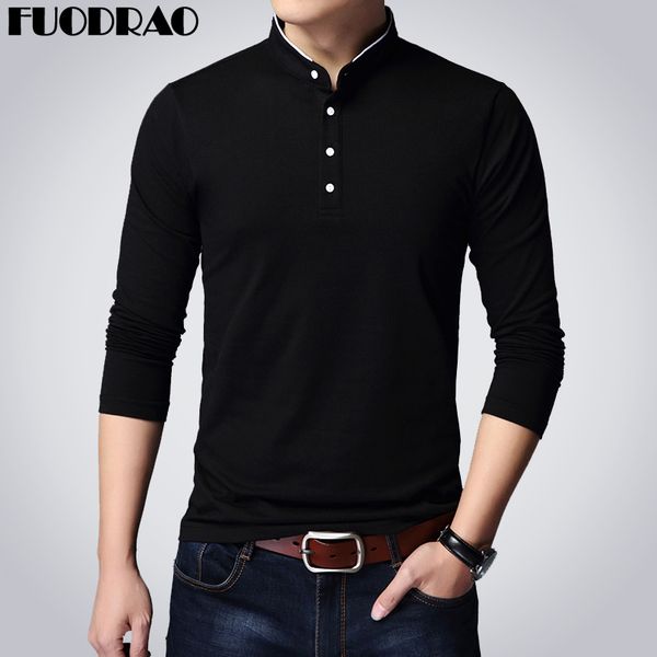 new spring men shirt cotton solid color full sleeve men slim fit tee casual homme drop shipping b026, White;black
new spring men shirt cotton solid color full sleeve men slim fit tee casual homme drop shipping b026, White;black