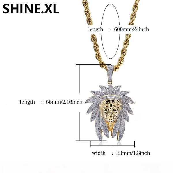 bling vintage indian chiefs head pendant necklace iced out cubic zircon men hip hop jewelry gift, Silver
bling vintage indian chiefs head pendant necklace iced out cubic zircon men hip hop jewelry gift, Silver