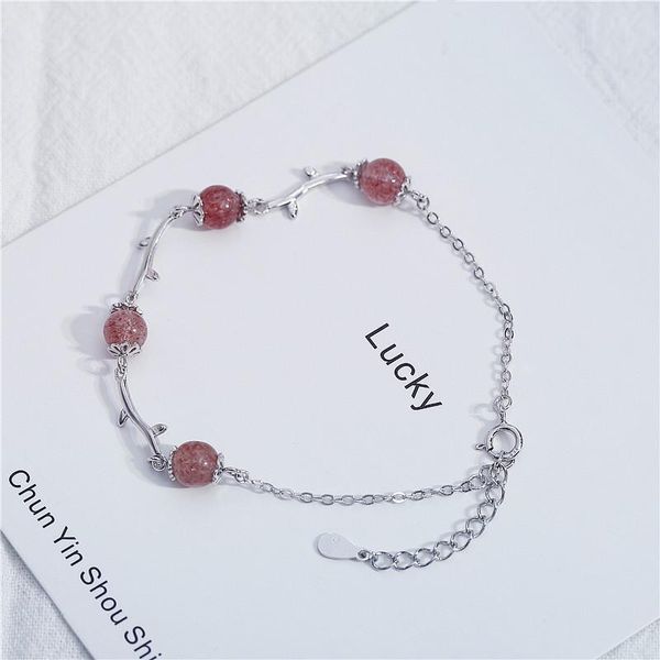 2020 designer cash sterling silver crystal strawberry female girlfriends simple bracelet japanese sweet stage performance pink crystal jewel, Black
2020 designer cash sterling silver crystal strawberry female girlfriends simple bracelet japanese sweet stage performance pink crystal jewel, Black