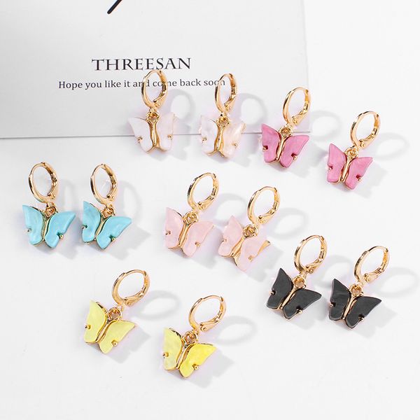 fashion cute butterfly women's drop earrings stud color acrylic hoop earrings animal sweet colorful dangle earrings girls statement jew, Silver
fashion cute butterfly women's drop earrings stud color acrylic hoop earrings animal sweet colorful dangle earrings girls statement jew, Silver