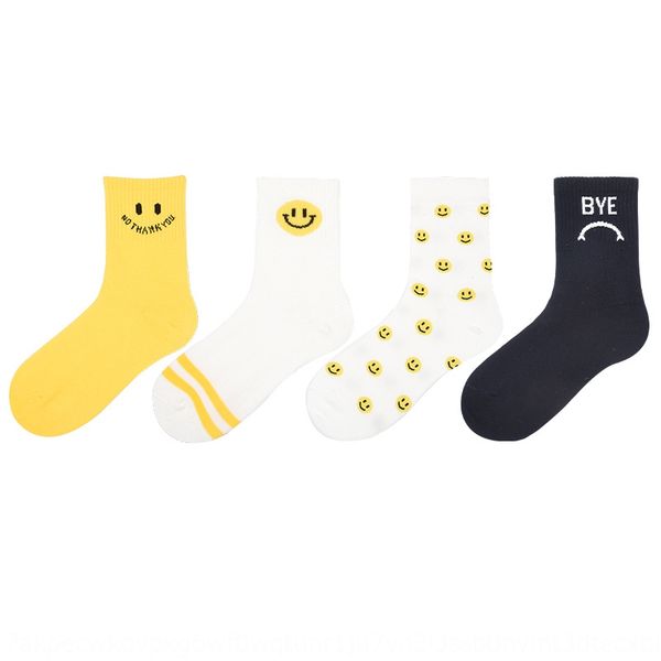 4 pairs of satoya women's and medium ins fashionable cotton smiley socks women's socks cute, Pink;yellow
4 pairs of satoya women's and medium ins fashionable cotton smiley socks women's socks cute, Pink;yellow