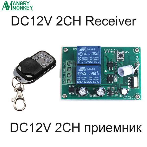 433 mhz draadloze rf schakelaar dc12v relais ontvanger module en 433 mhz afstandsbedieningen voor dc motor vooruit en achteruit controller 
433 mhz draadloze rf schakelaar dc12v relais ontvanger module en 433 mhz afstandsbedieningen voor dc motor vooruit en achteruit controller