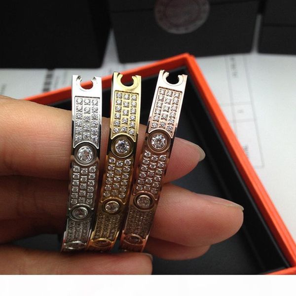 l 316l titanium steel love bracelets bangles for women full with cz stone bracelet puleiras love bangle men fashion jewelry, Black
l 316l titanium steel love bracelets bangles for women full with cz stone bracelet puleiras love bangle men fashion jewelry, Black