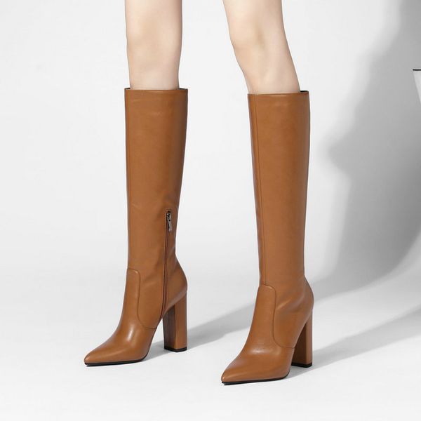 faux leather chunky heel pointed toe knee high boots women fashion block heel long boots woman 2020 new winter shoes, Black
faux leather chunky heel pointed toe knee high boots women fashion block heel long boots woman 2020 new winter shoes, Black
