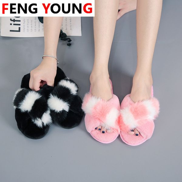 autumn winter women slippers indoor floor flip flops fashion furry plush home slipper soft cotton female flats warm footwear, Black
autumn winter women slippers indoor floor flip flops fashion furry plush home slipper soft cotton female flats warm footwear, Black