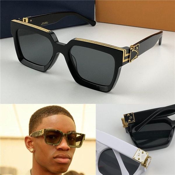 new men designer sunglasses millionaire square frame vintage shiny gold summer uv400 lens style laser logo 96006, White;black
new men designer sunglasses millionaire square frame vintage shiny gold summer uv400 lens style laser logo 96006, White;black