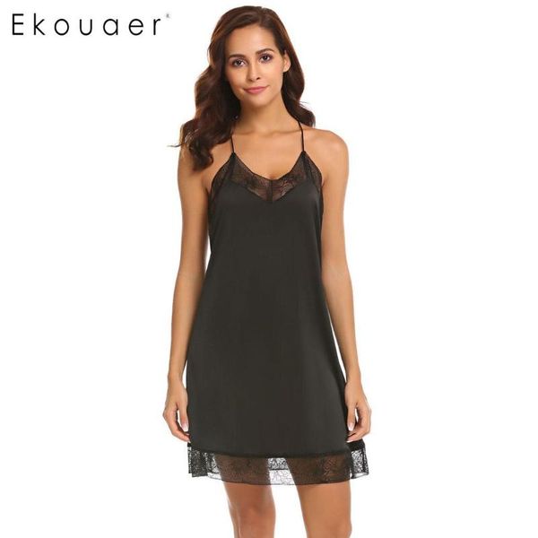 ekouaer women nightgowns sleepwear casual floral lace patchwork sleeping dress v neck sleeveless strap nightdress nightwear, Black;red
ekouaer women nightgowns sleepwear casual floral lace patchwork sleeping dress v neck sleeveless strap nightdress nightwear, Black;red