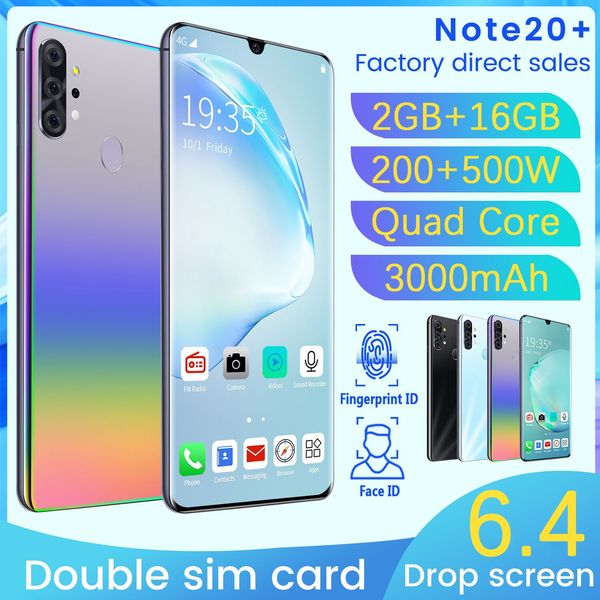 explosive high-quality n20+ android smartphone 6.4-inch curved water drop large screen 2+16g true fingerprint smartphone
explosive high-quality n20+ android smartphone 6.4-inch curved water drop large screen 2+16g true fingerprint smartphone