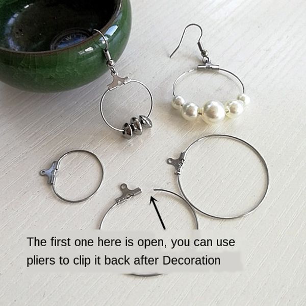 round stainless steel ear ring and round stainless steel ear ring accessories accessories earrings and earrings, Silver
round stainless steel ear ring and round stainless steel ear ring accessories accessories earrings and earrings, Silver