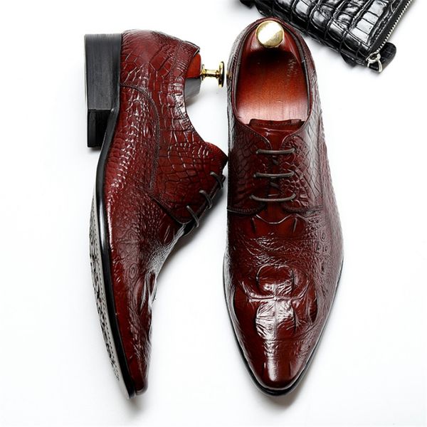 leather mens formal genuine male oxfords 2020 new pointed toe british men dress wedding lace up brogues office shoes, Black
leather mens formal genuine male oxfords 2020 new pointed toe british men dress wedding lace up brogues office shoes, Black