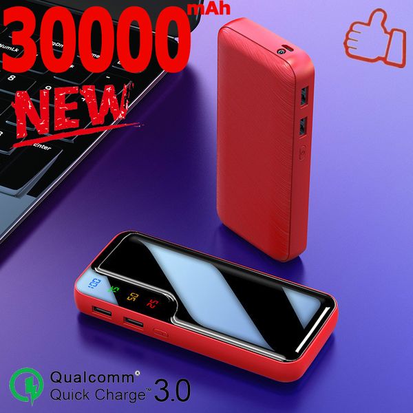 power bank charger 30000mah large capacity 2usb port led light digital display smart phone fast charging
power bank charger 30000mah large capacity 2usb port led light digital display smart phone fast charging