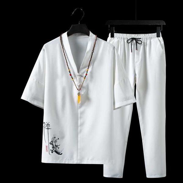 white retro mens two-piece set summer black gray men fashion tshirt and drawstring lacing pants large size s-5xl
white retro mens two-piece set summer black gray men fashion tshirt and drawstring lacing pants large size s-5xl