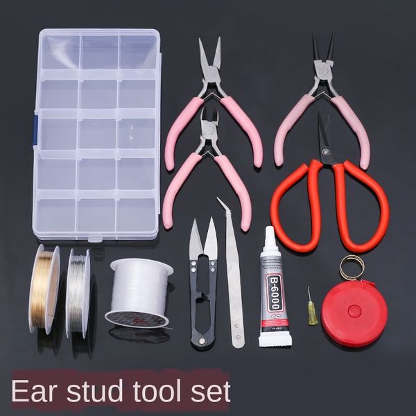 homemade earring tools material bag diy earrings and earrings handmade diy earring earmuffs hairpin hair accessories set, Silver
homemade earring tools material bag diy earrings and earrings handmade diy earring earmuffs hairpin hair accessories set, Silver