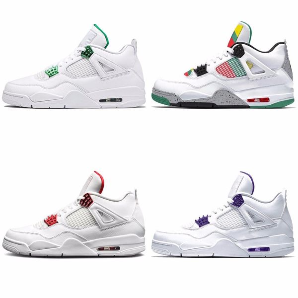 cool grey 4 pure money metallic pack men basketball shoes 4s pine green court purple university orange red sneaker j#07-085
cool grey 4 pure money metallic pack men basketball shoes 4s pine green court purple university orange red sneaker j#07-085